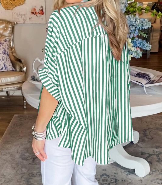 Shewin - Dolman Stripe Top