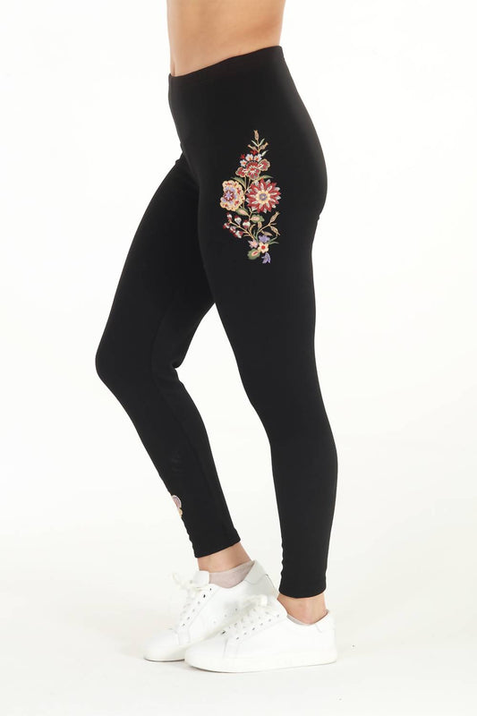 Paparazzi - Brushed Interlock Embroidery Pant