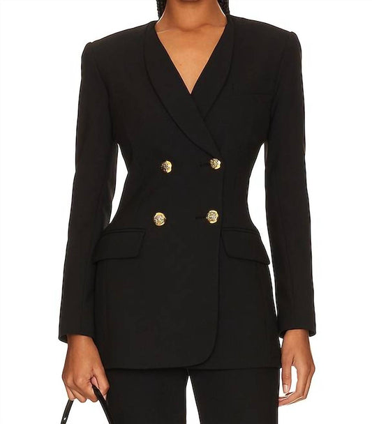 Smythe - Collarless Double-breasted Blazer