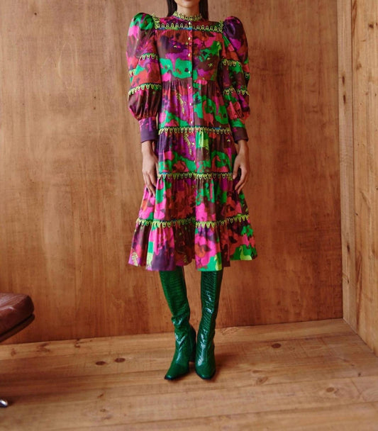 Celia B - Tiered Hasu Midi Dress