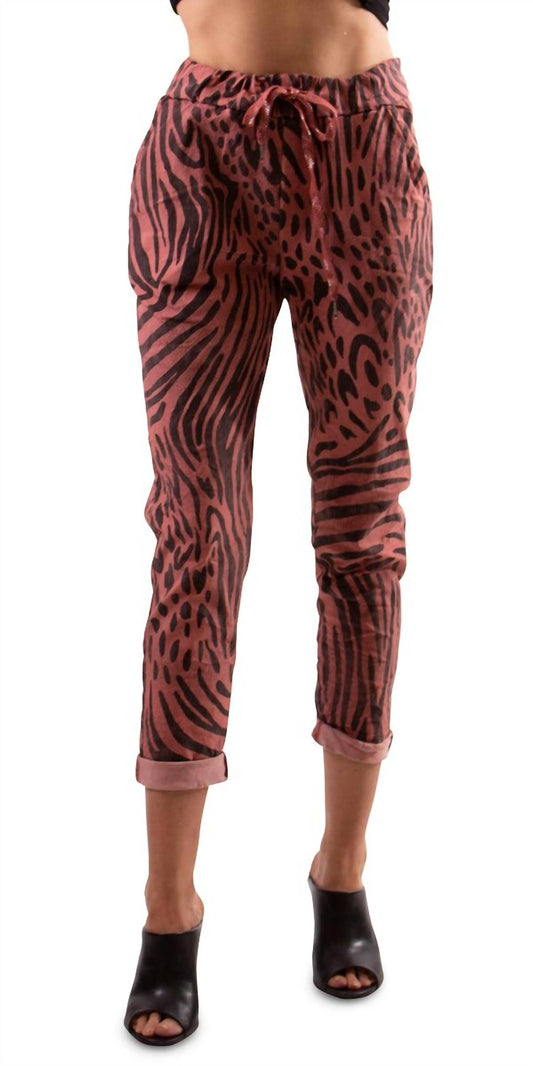 Gigi Moda - Cornelia Zebra Slim Pants