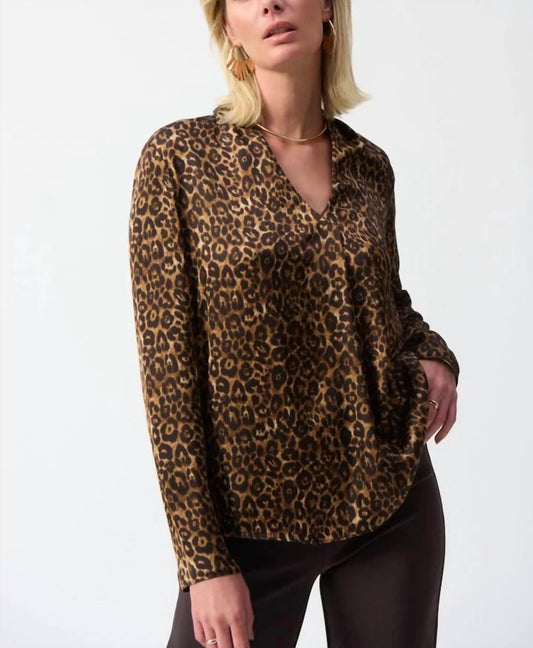 Joseph Ribkoff - leapard blouse
