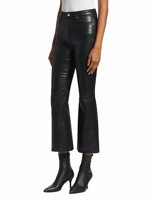 Rag & Bone - Casey Coated High-Rise Ankle Flare Jean