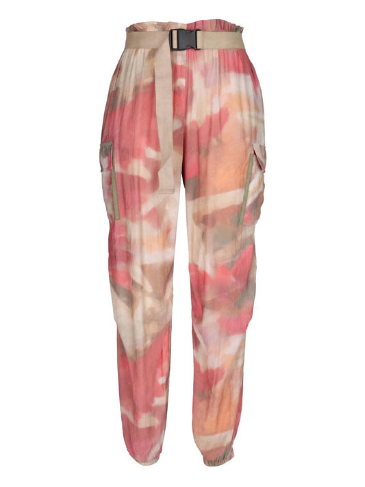 Nu Denmark - Abstract Print Cargo Pants