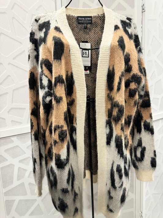 Frank Lyman - Women's Cheetah Open-front Cardigan