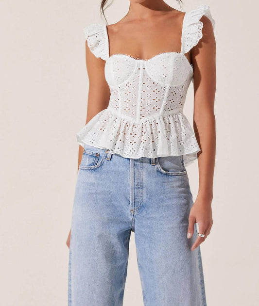 Astr - Baylin Eyelet Top