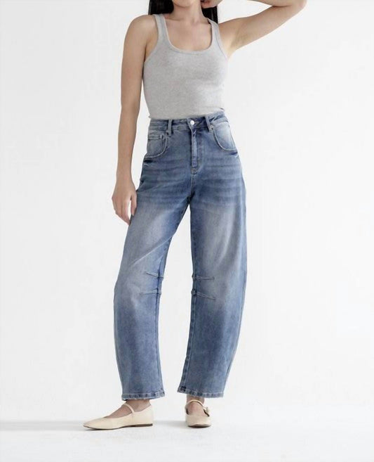 Mica Denim - Sloane High Rise Barrel Jeans