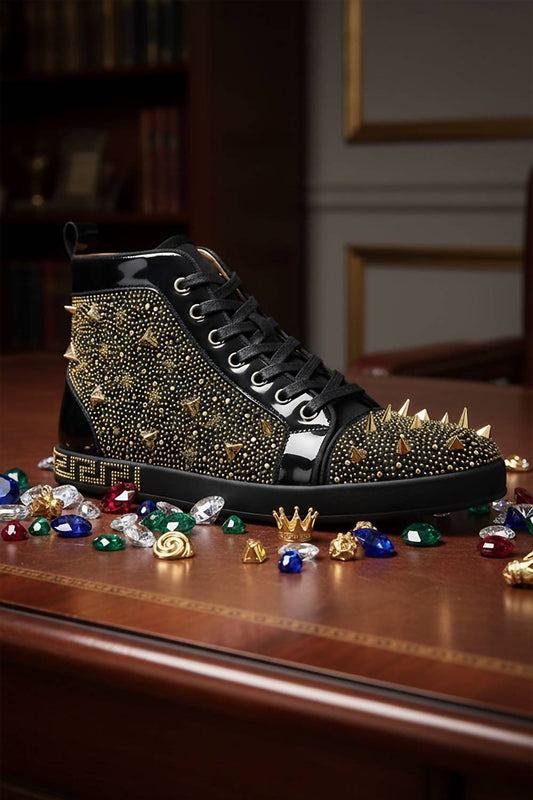 Barabas - Men's Show Stopper Spike High Top Sneakers