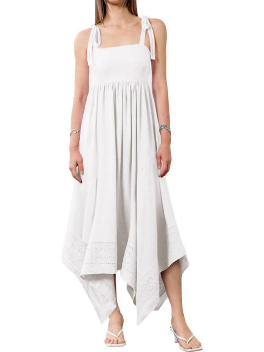 Moon River - Shoulder Tie Midi Dress