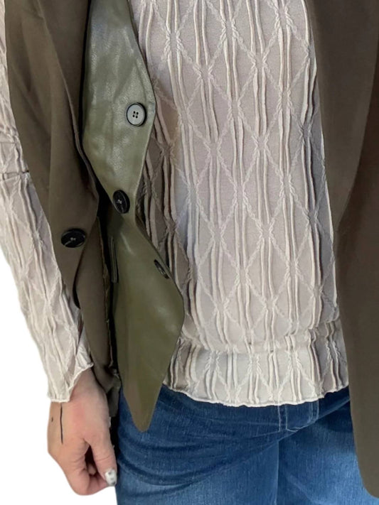 Whiteroom+Cactus - Single Button Sleeveless Blazer