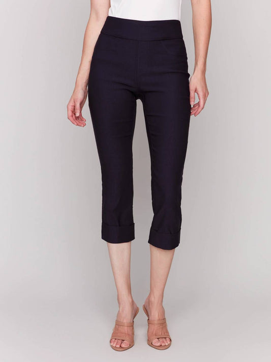 Charlie B - Stretch Pull-on Cropped Pants