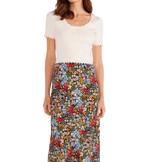 Minkpink - Laura Scallop Knit Tee