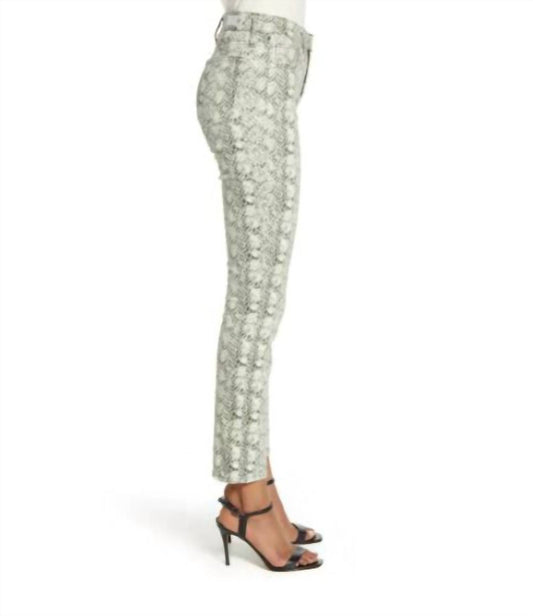 Ag Jeans - The Mari Snake Print High-Waist Skinny Jeans