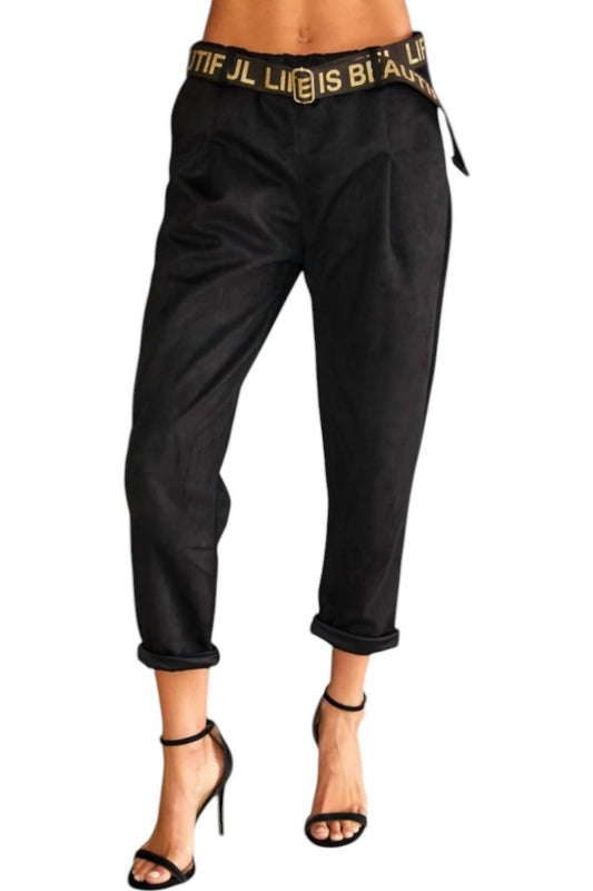 Venti6 - Renata Darted Pants With Belt