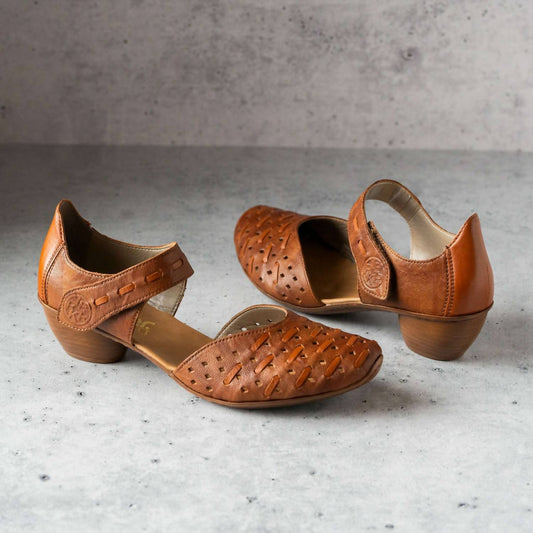 Rieker - Women's Mary Jane Low Heeled Sandals