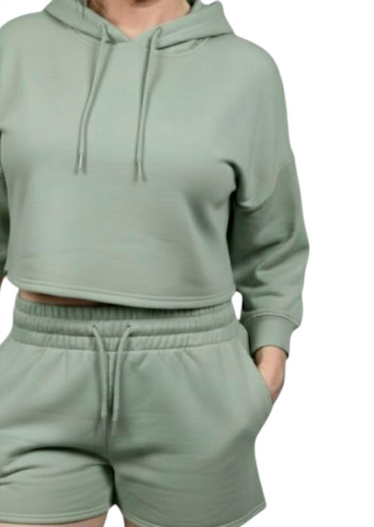 Carole Christian - Women's Fleece Hoodie & Short Set