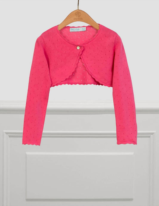 Abel & Lula - Delicate Bubblegum Knit Cardigan