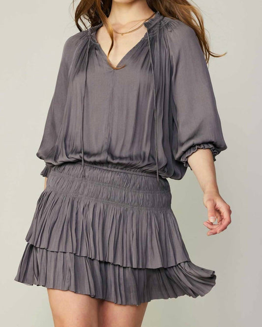 Current Air - Aurelie Pleated Mini Dress