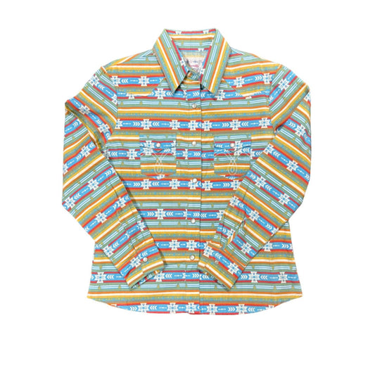 Panhandle - Girl's Light Stripe Snap Shirt