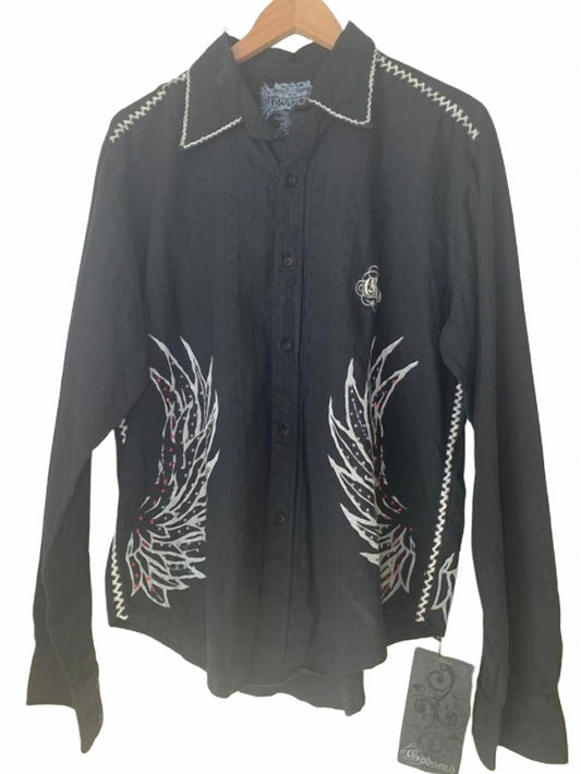 God Send - Men’s Embroidered Eagles Western Shirt