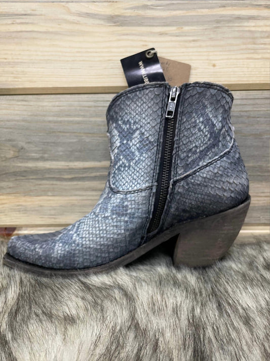 Snakeskin Bootie
