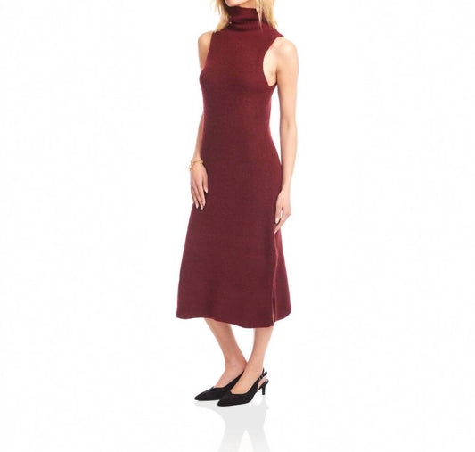 Karen Kane - Sleeveless Turtleneck Sweater Dress