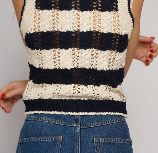 Vanessabruno - Elberta Stripe Vest