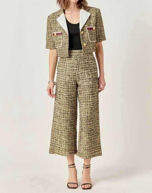 English Factory - Premium Cropped Tweed Jacket