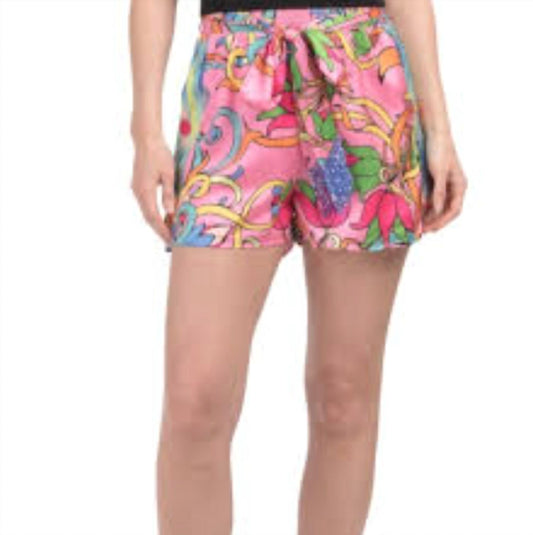 Ciebon - Tora Shorts With Beaded Waist Tie Belt