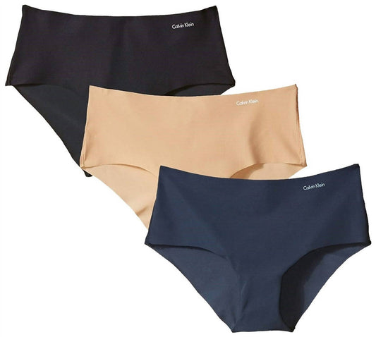Calvin Klein - Women's 3-Pack Invisibles Hipster Panty