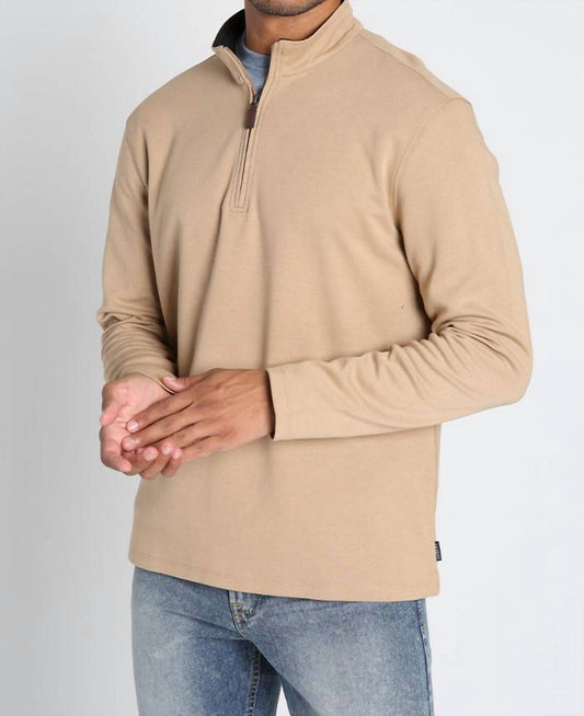 Jachs New York - Cotton Modal Blend Quarter Zip Sweater