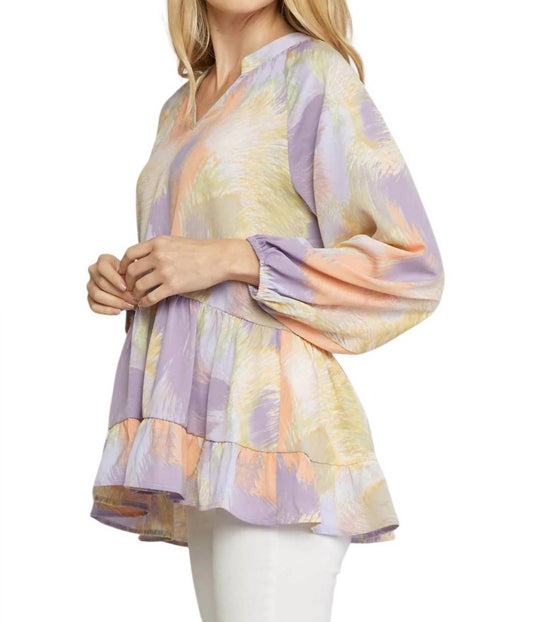 Entro - V-Neck Tiered Top