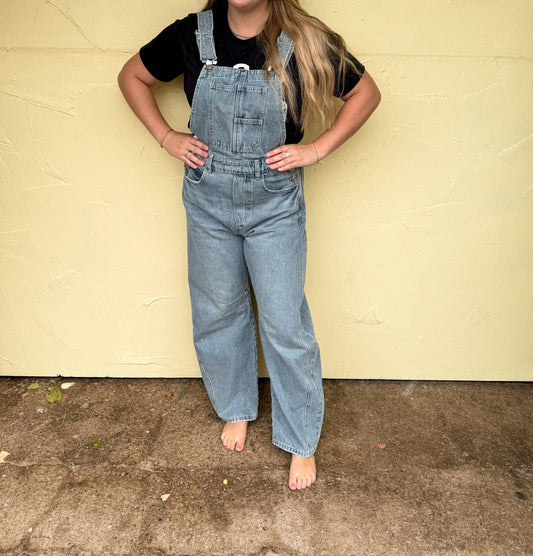 Sweet Lovely By Jen - Sunday Stroll Denim Overall