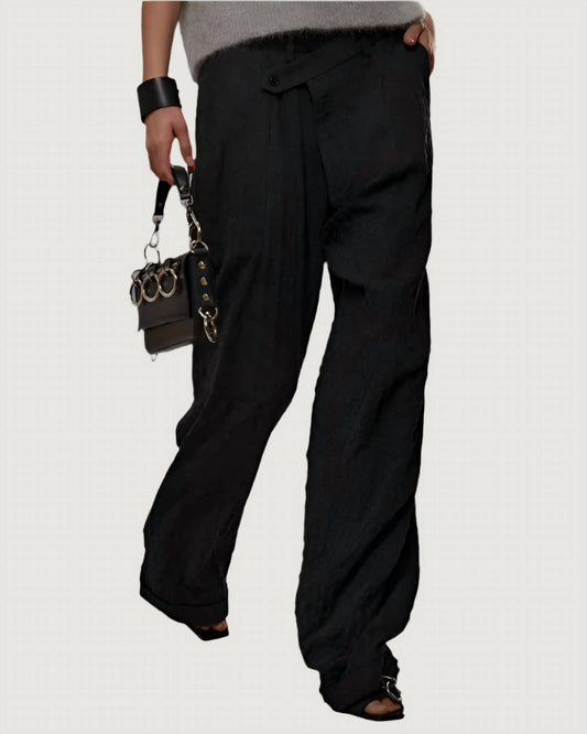 R13 - Triple Pleat Crossover Trouser
