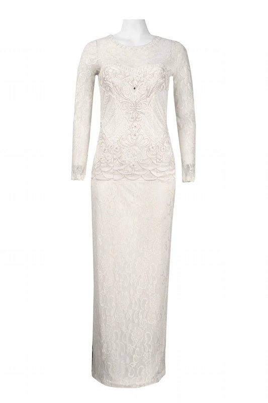 Sue Wong - Floral Lace Evening Dress