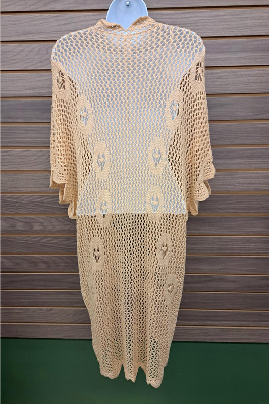 Llove - Women's Crocheted Open Shawl/wrap