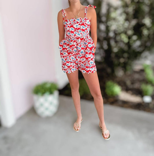 Entro - Women's Star Spangled Blooms Top