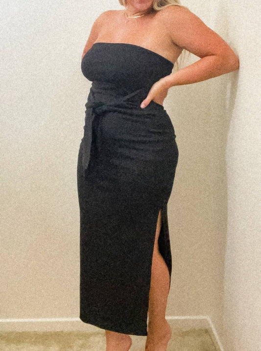 Le Lis - Chandler Strapless Front Tie Dress