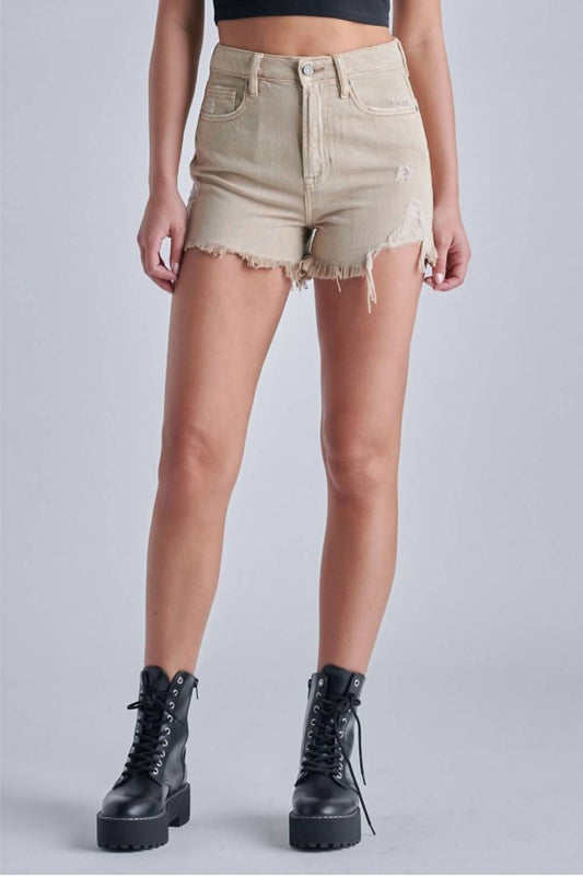 Finn Step Hem High Rise Frayed Short