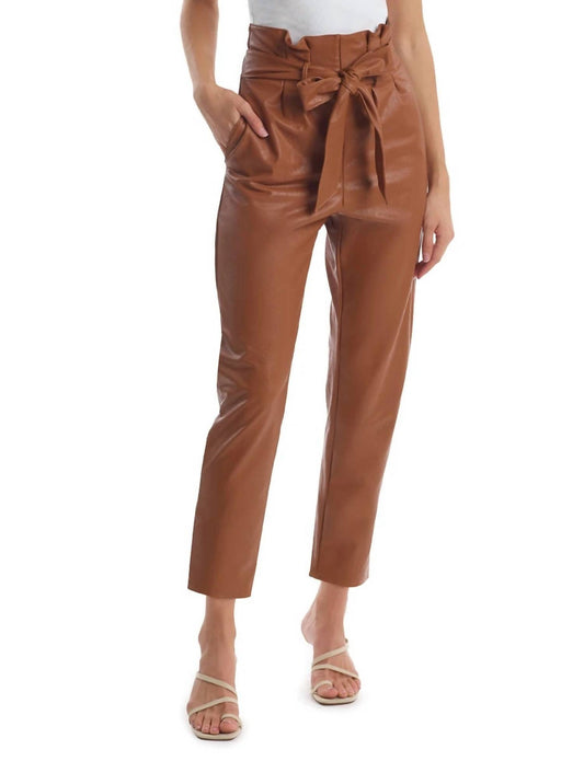 Commando - Faux Leather Paperbag Pant