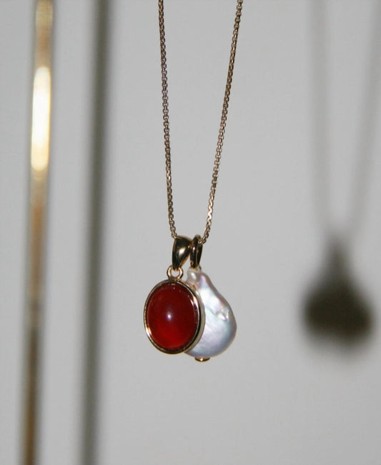 By Orly - Women's Gemstone Charm Necklace