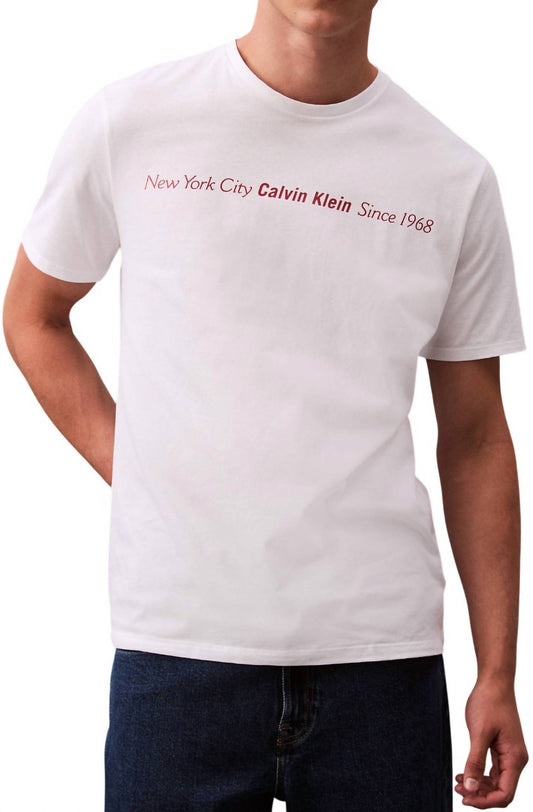 Calvin Klein - Linear Text Logo T-Shirt