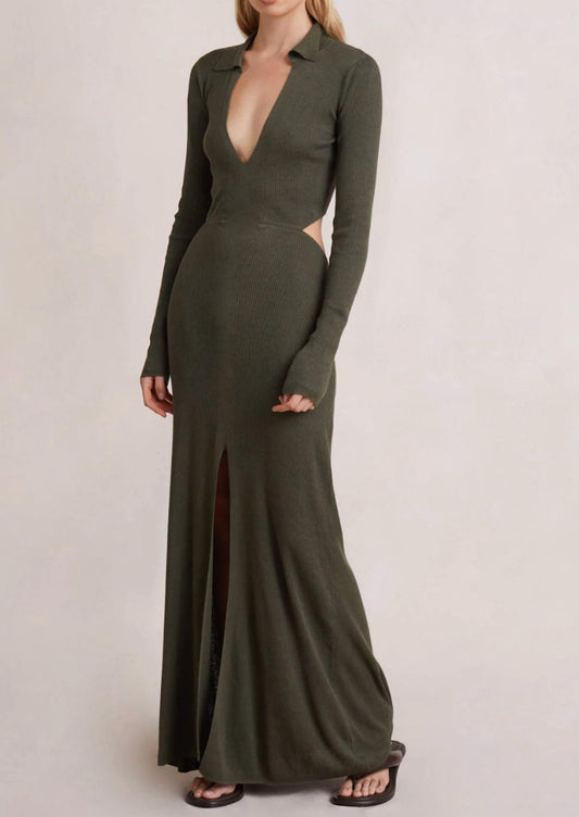 Bec + Bridge - Mila Knit Long Sleeve Maxi Dress