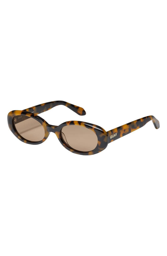 Quay - Women's Felt Cute 52mm Gradient Small Oval Sunglasses