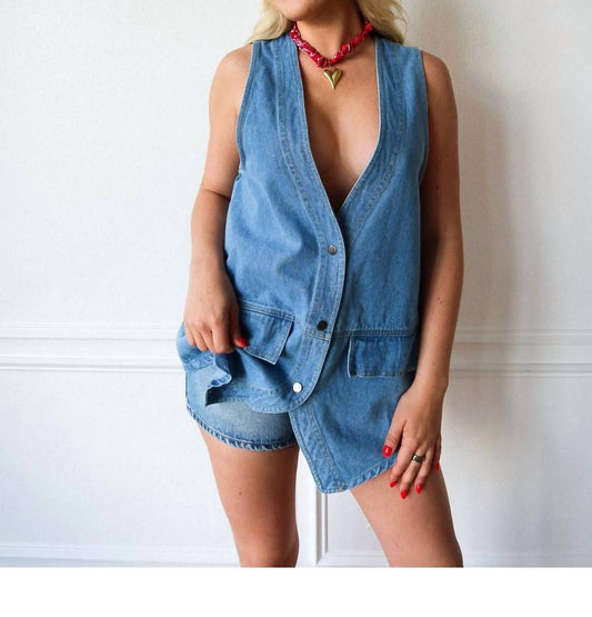 Promesa - Bluebell Button Sleeveless Vest