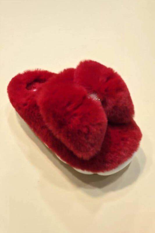 Bamboo - Women's Big Fluffy Fun Bow Slippers