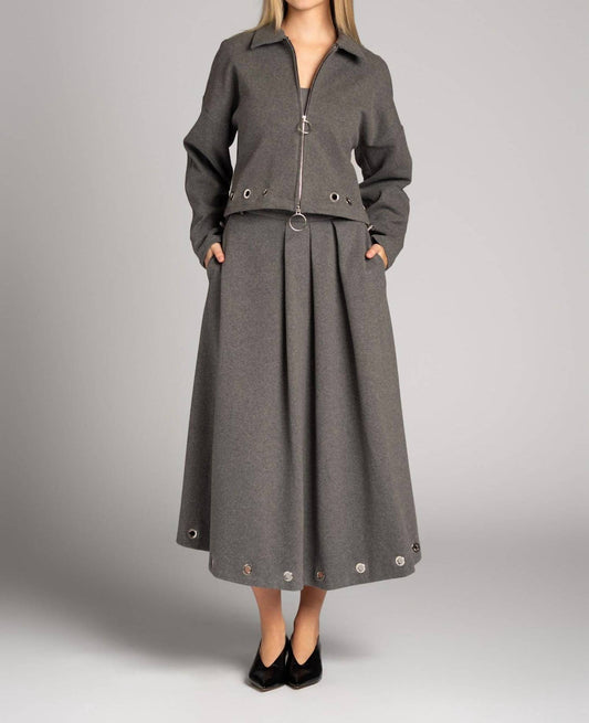 Beatrice .B - Grommet Midi Skirt