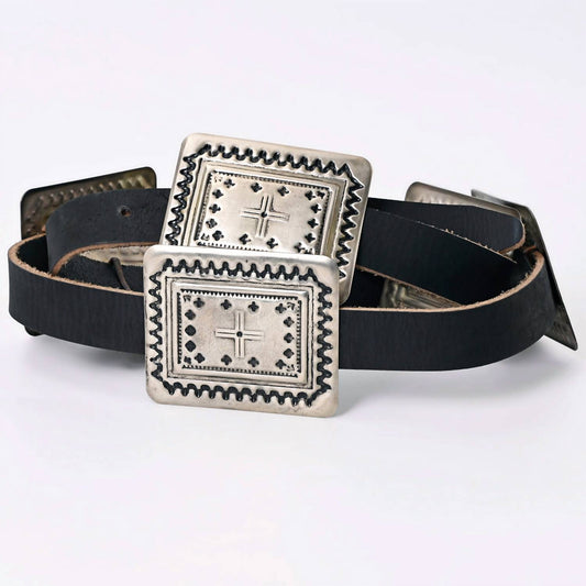 American Darling - Unisex Square Genuine American Leather Belt