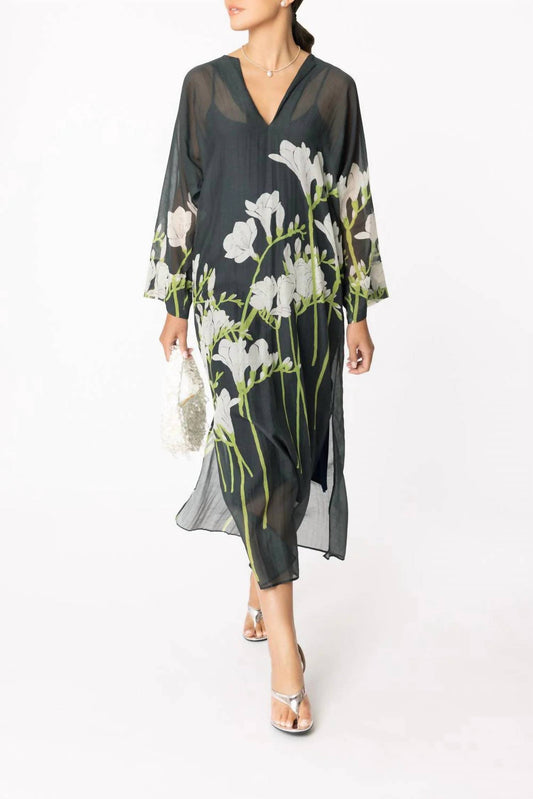 Bernadette - Freesia Printed Kaftan