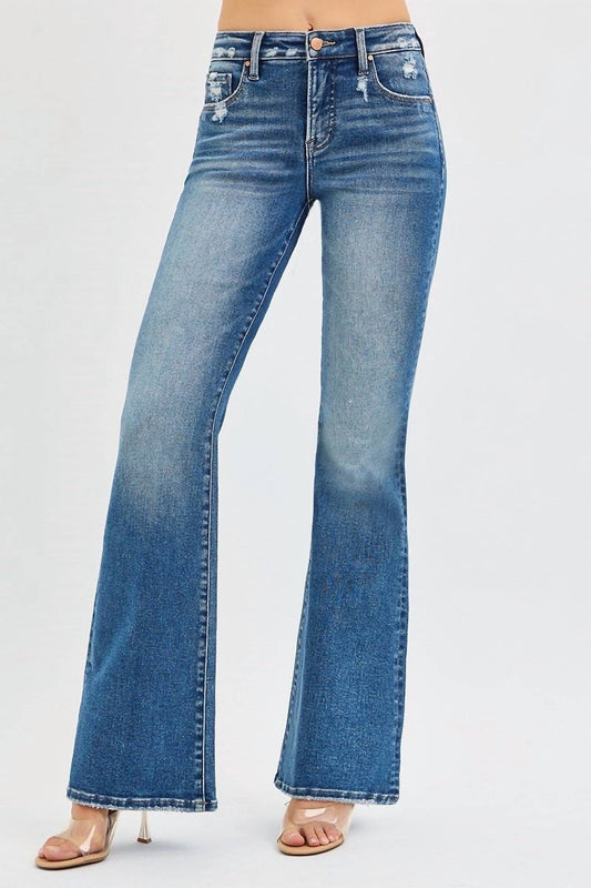 Risen - Tummy Control High Rise Flare Jeans